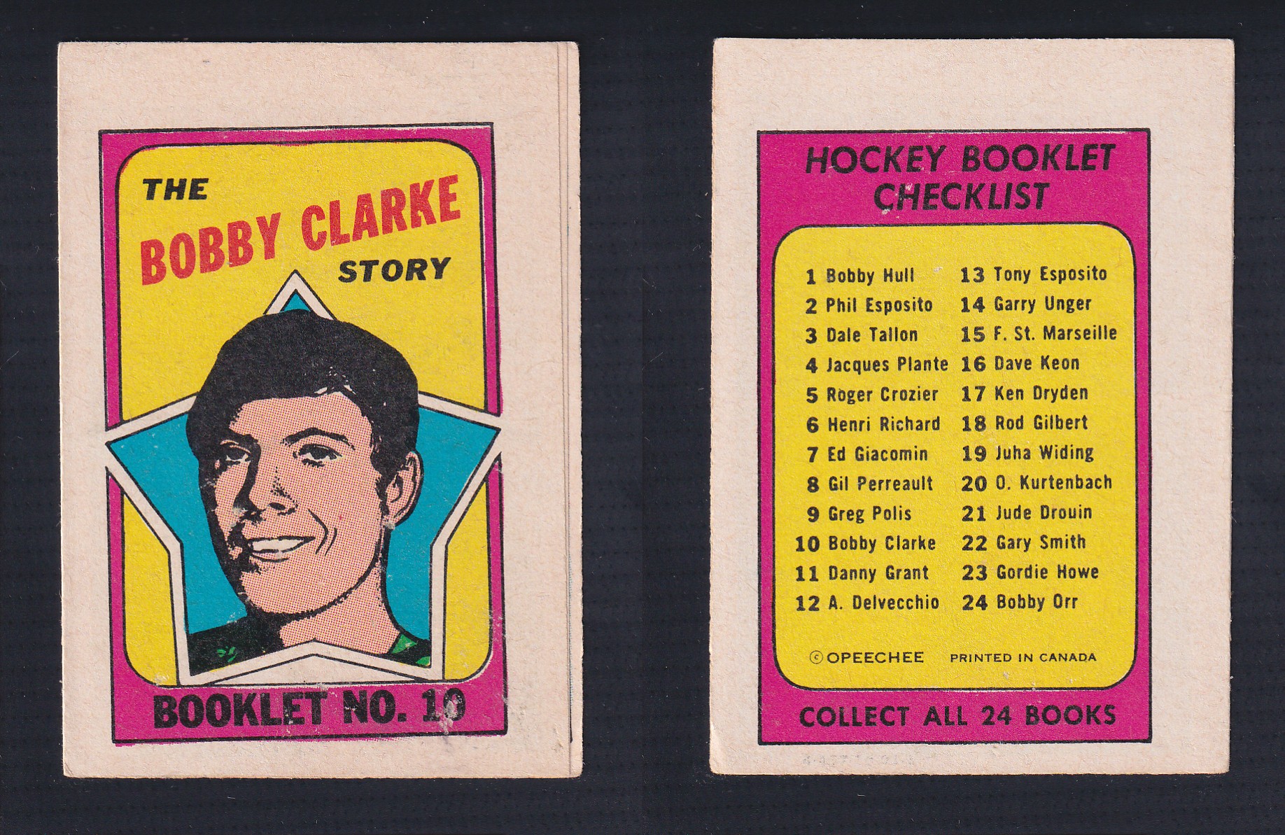 1971-72 O-PEE-CHEE STORY BOOKLET ENGLISH #10 B.CLARKE photo