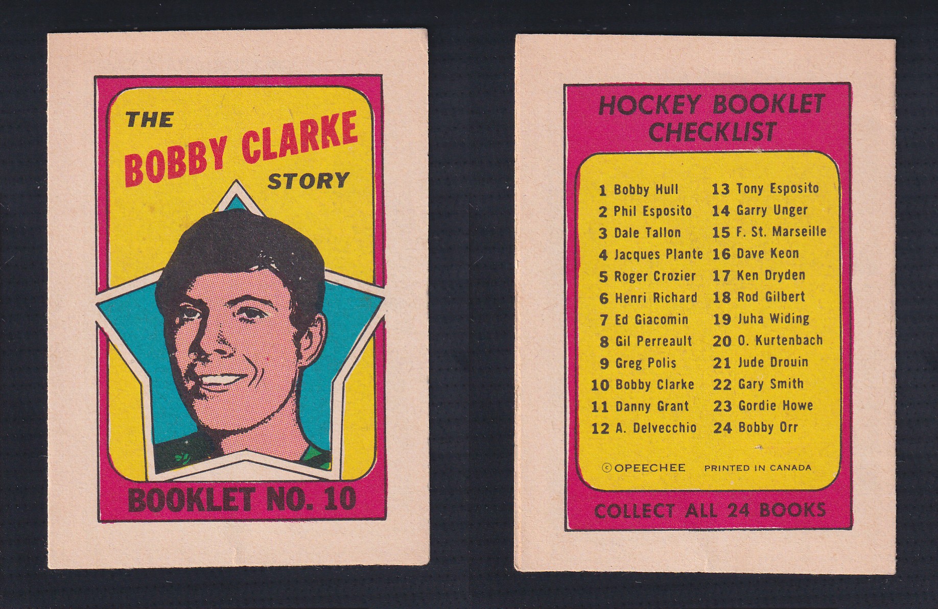 1971-72 O-PEE-CHEE STORY BOOKLET ENGLISH #10 B.CLARKE photo