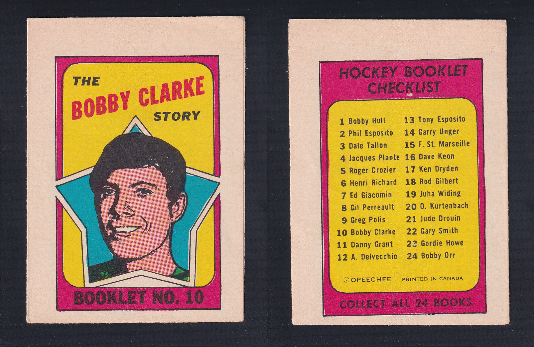 1971-72 O-PEE-CHEE STORY BOOKLET ENGLISH #10 B.CLARKE photo