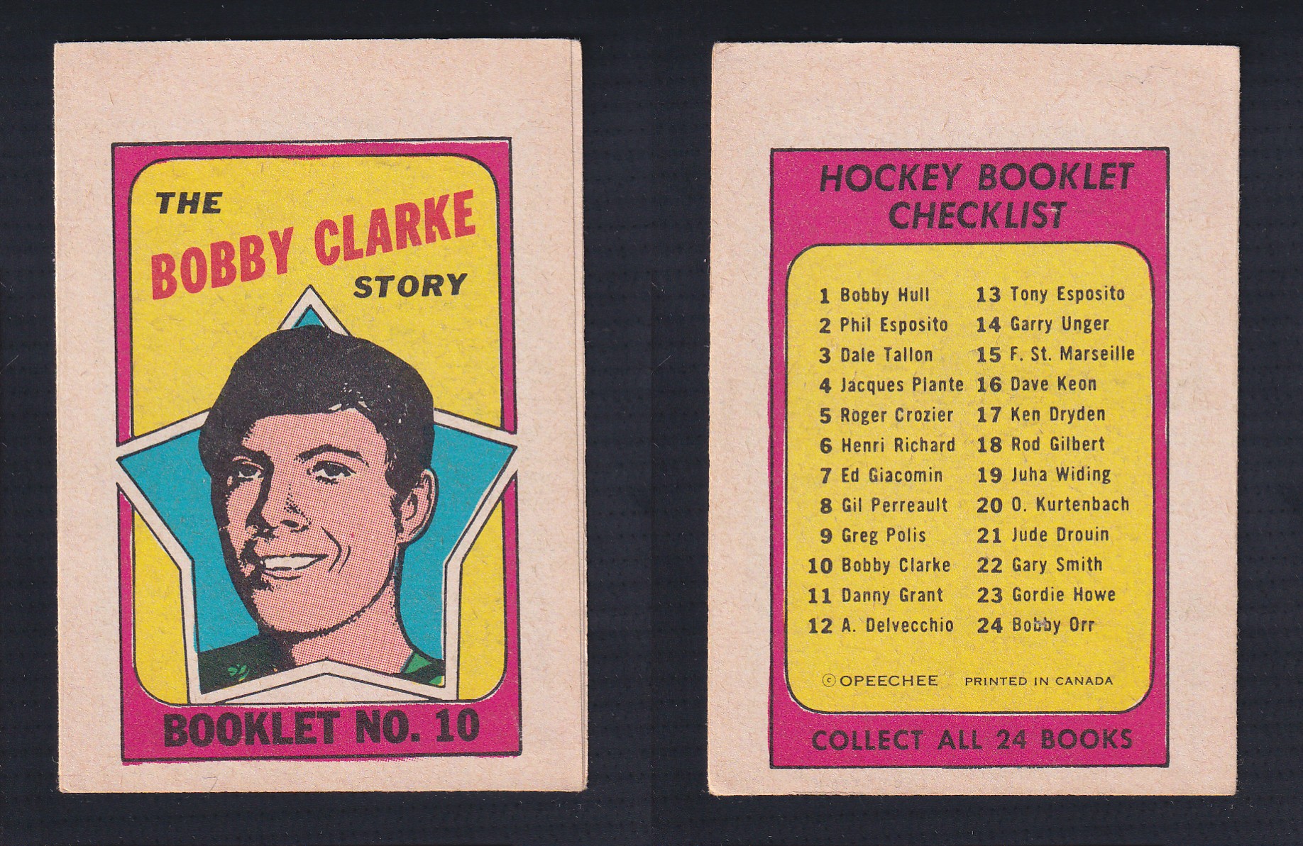 1971-72 O-PEE-CHEE STORY BOOKLET ENGLISH #10 B.CLARKE photo