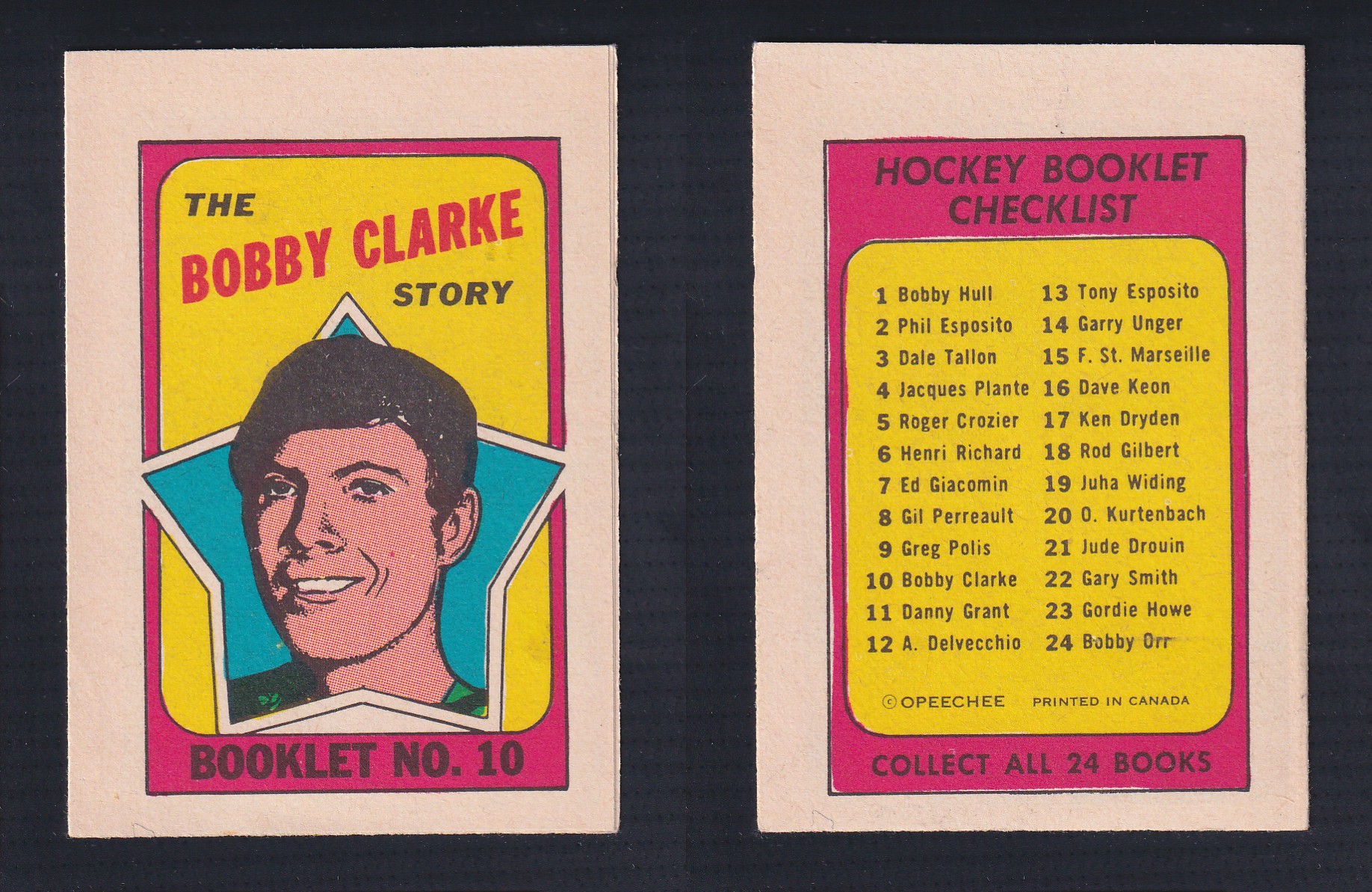 1971-72 O-PEE-CHEE STORY BOOKLET ENGLISH #10 B.CLARKE photo