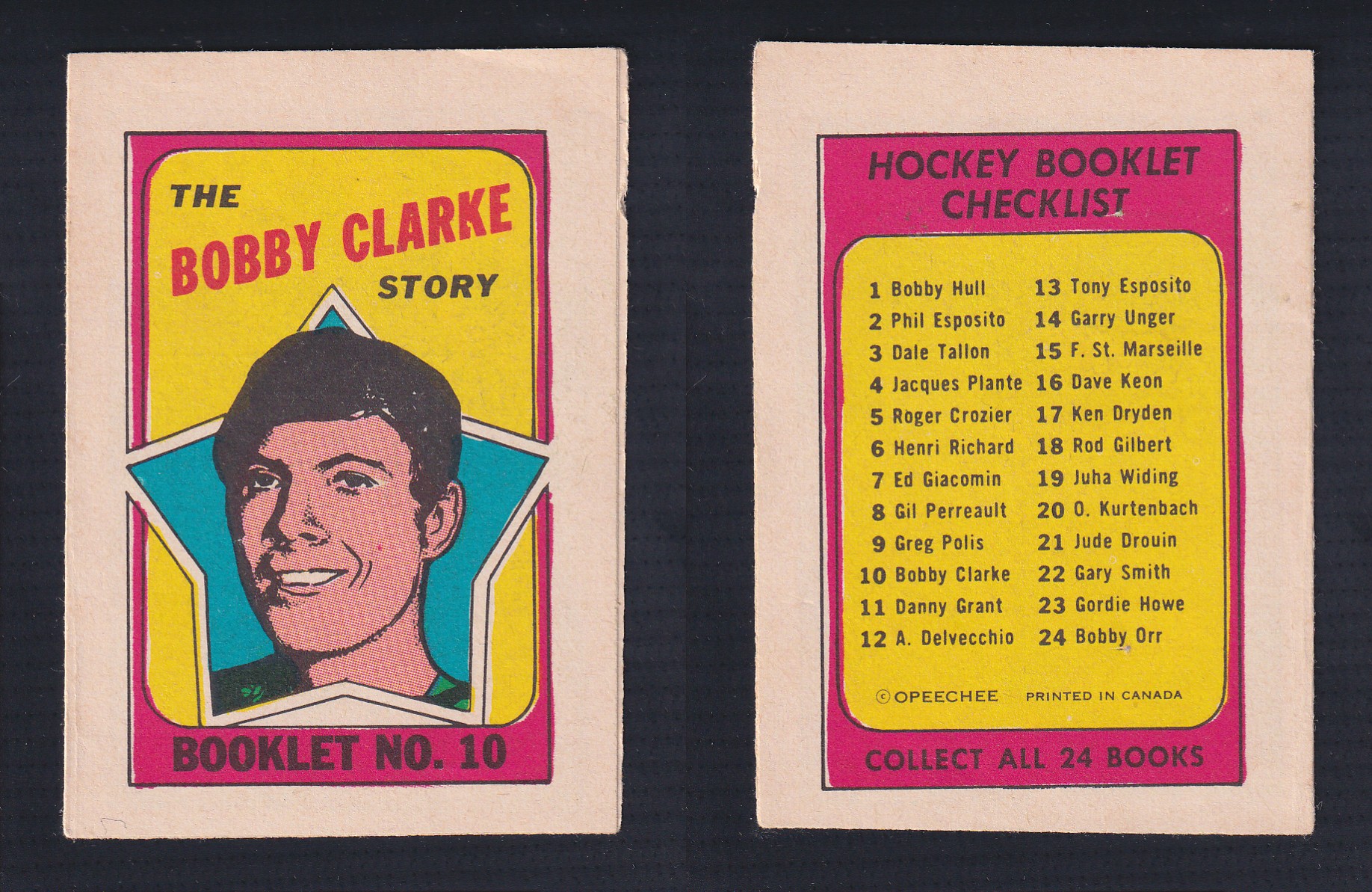 1971-72 O-PEE-CHEE STORY BOOKLET ENGLISH #10 B.CLARKE photo