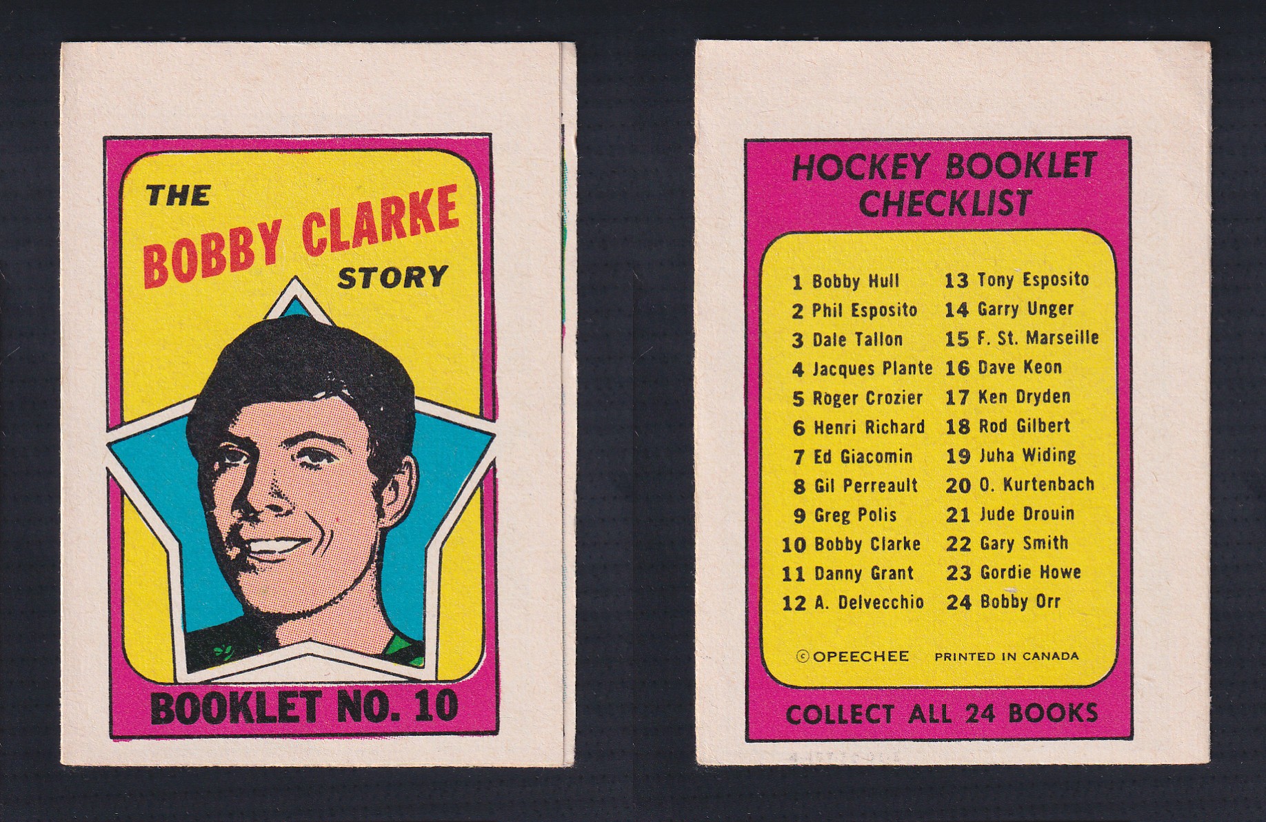 1971-72 O-PEE-CHEE STORY BOOKLET ENGLISH #10 B.CLARKE photo