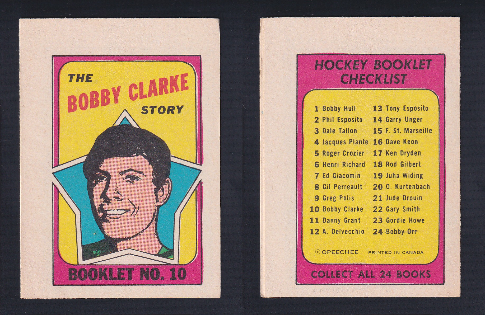 1971-72 O-PEE-CHEE STORY BOOKLET ENGLISH #10 B.CLARKE photo