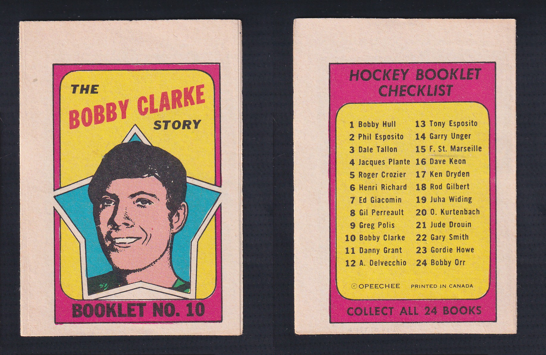 1971-72 O-PEE-CHEE STORY BOOKLET ENGLISH #10 B.CLARKE photo