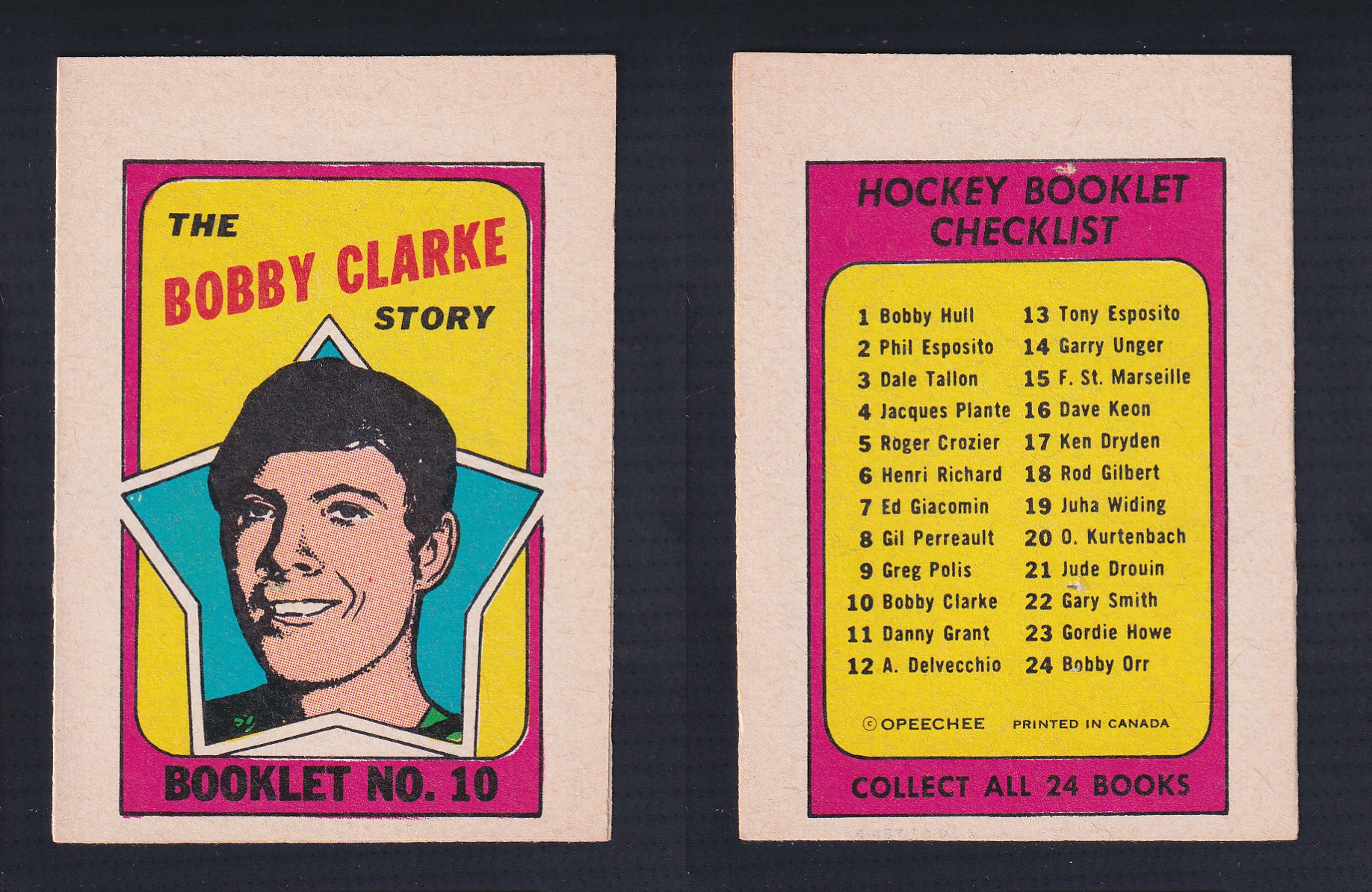 1971-72 O-PEE-CHEE STORY BOOKLET ENGLISH #10 B.CLARKE photo