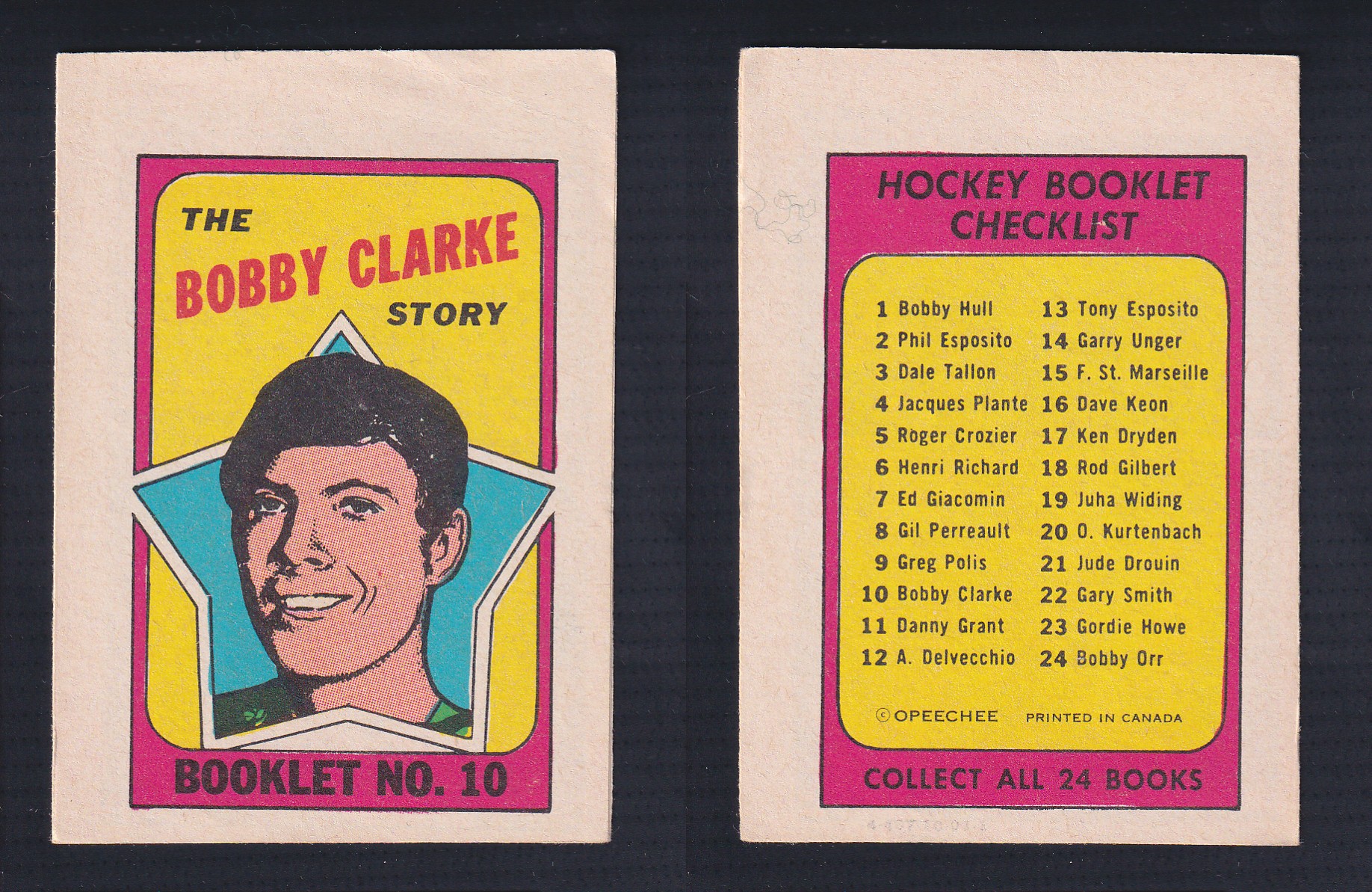 1971-72 O-PEE-CHEE STORY BOOKLET ENGLISH #10 B.CLARKE photo