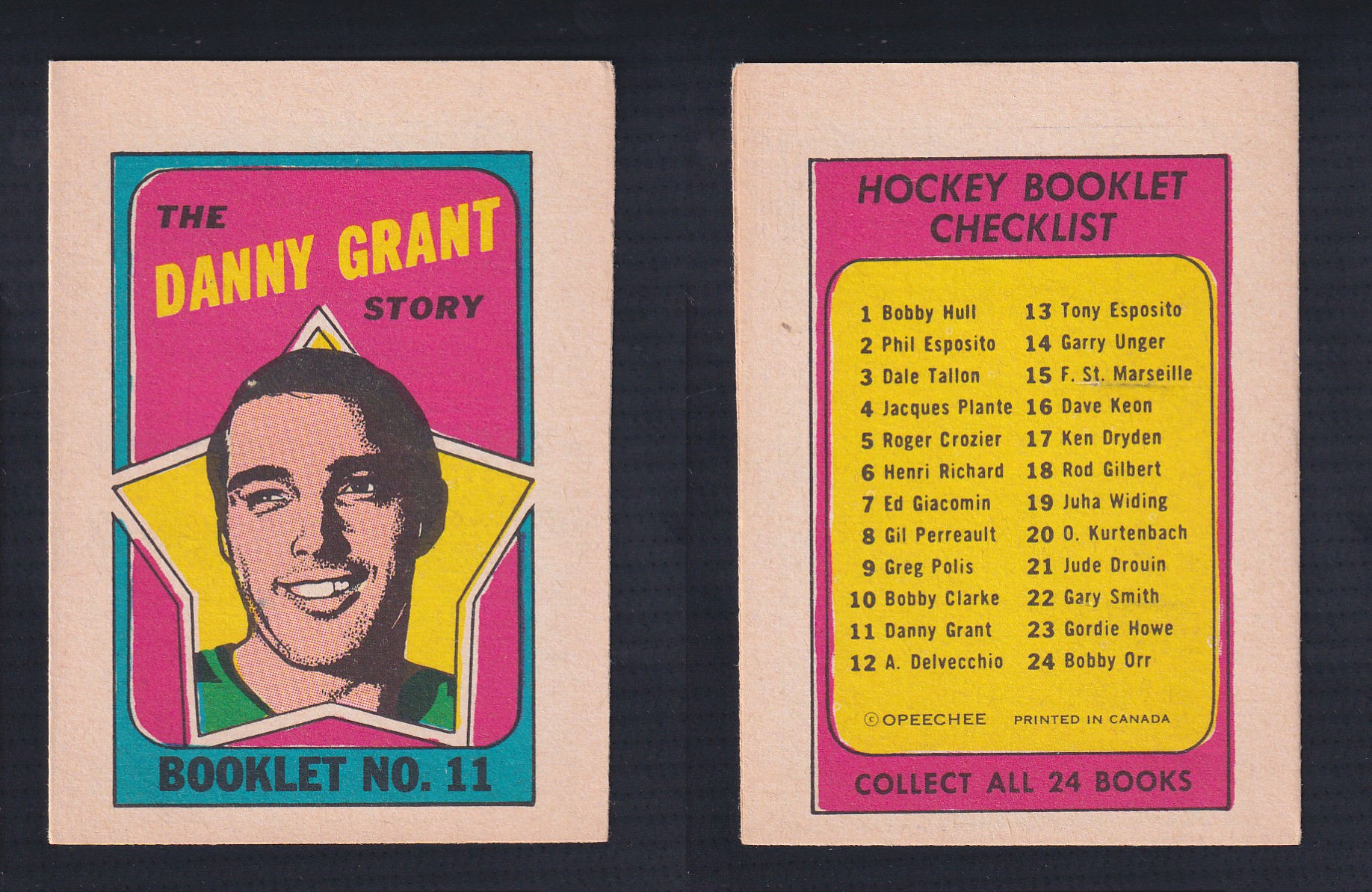 1971-72 O-PEE-CHEE STORY BOOKLET ENGLISH #11 D.GRANT photo