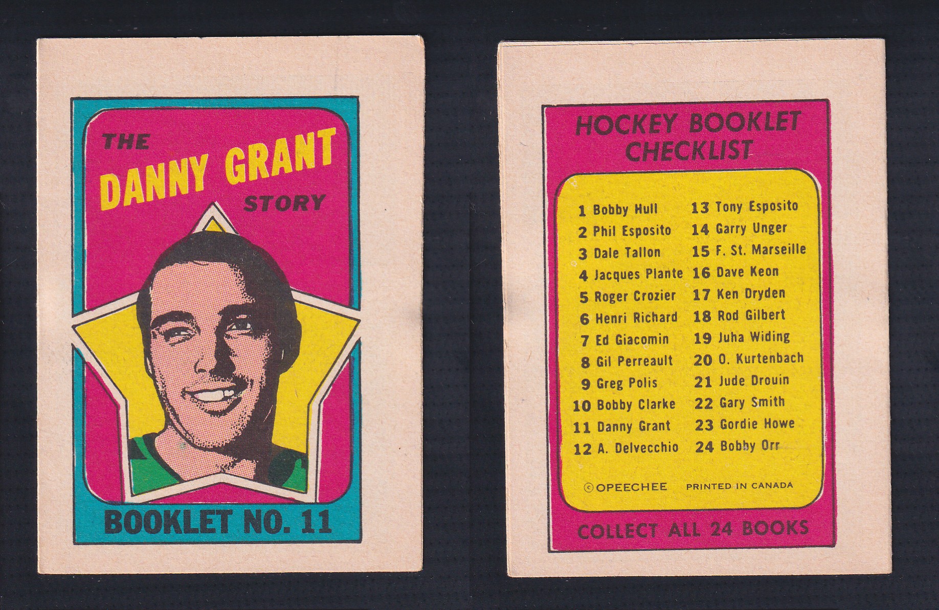 1971-72 O-PEE-CHEE STORY BOOKLET ENGLISH #11 D.GRANT photo