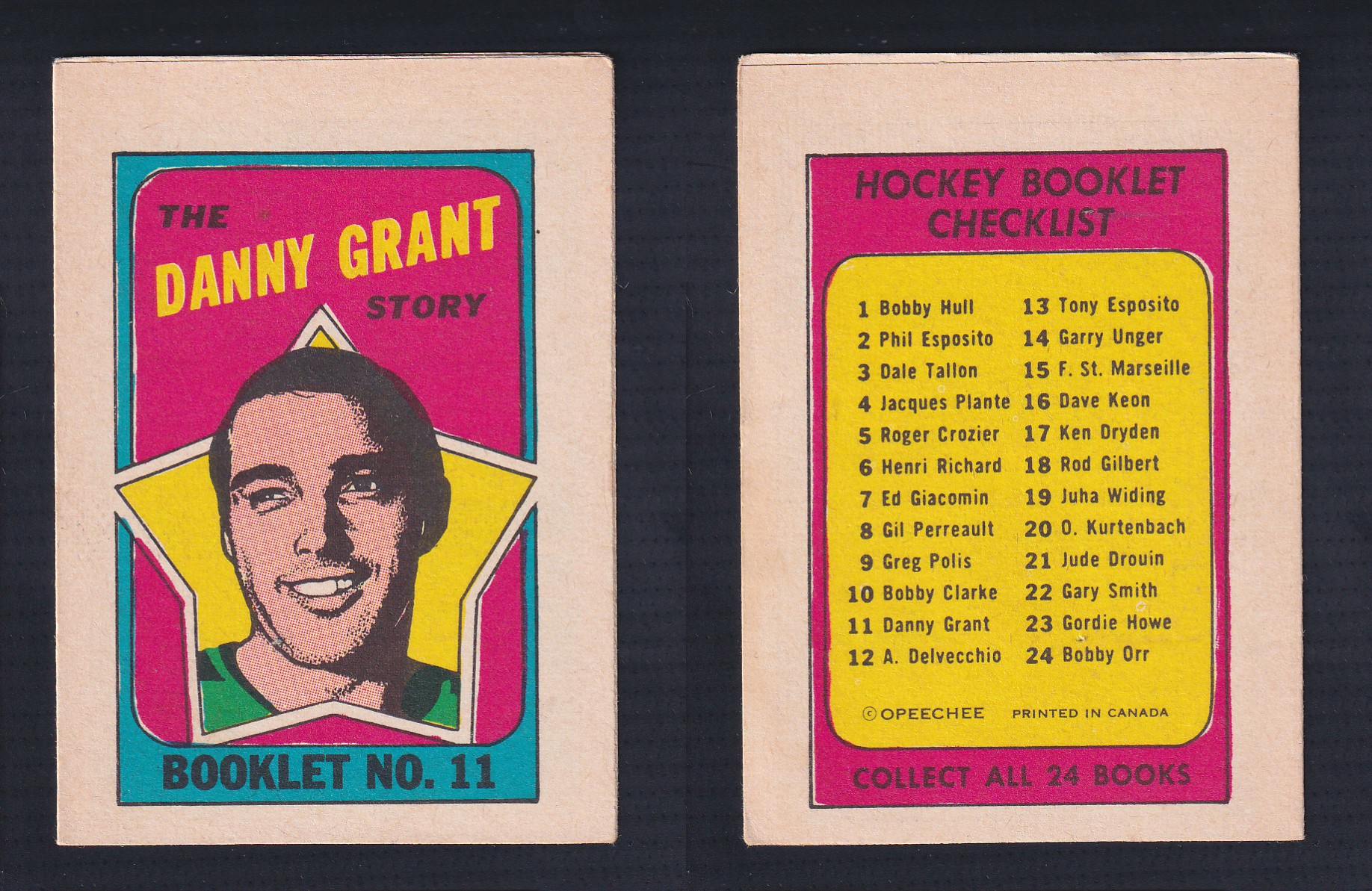 1971-72 O-PEE-CHEE STORY BOOKLET ENGLISH #11 D.GRANT photo