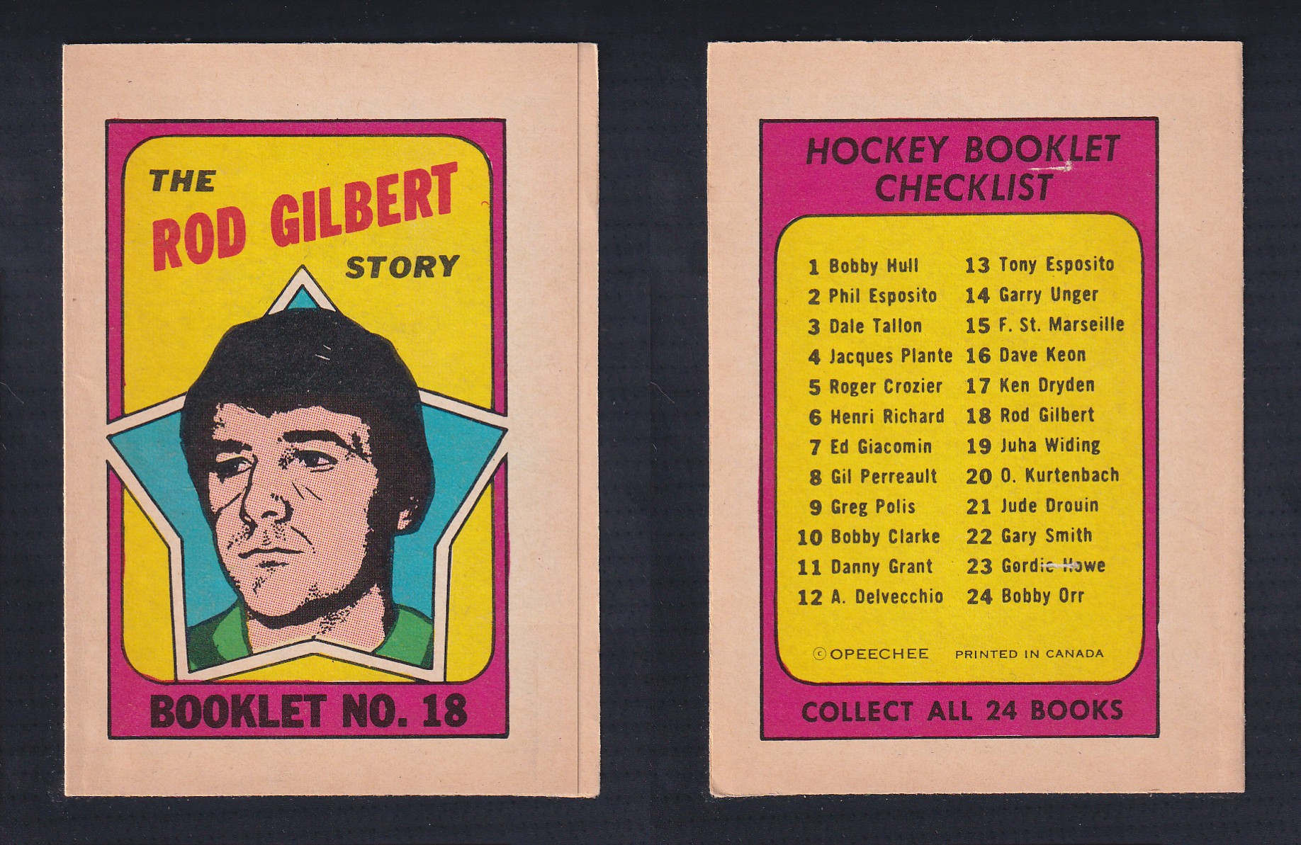 1971-72 O-PEE-CHEE STORY BOOKLET ENGLISH #18 R.GILBERT photo