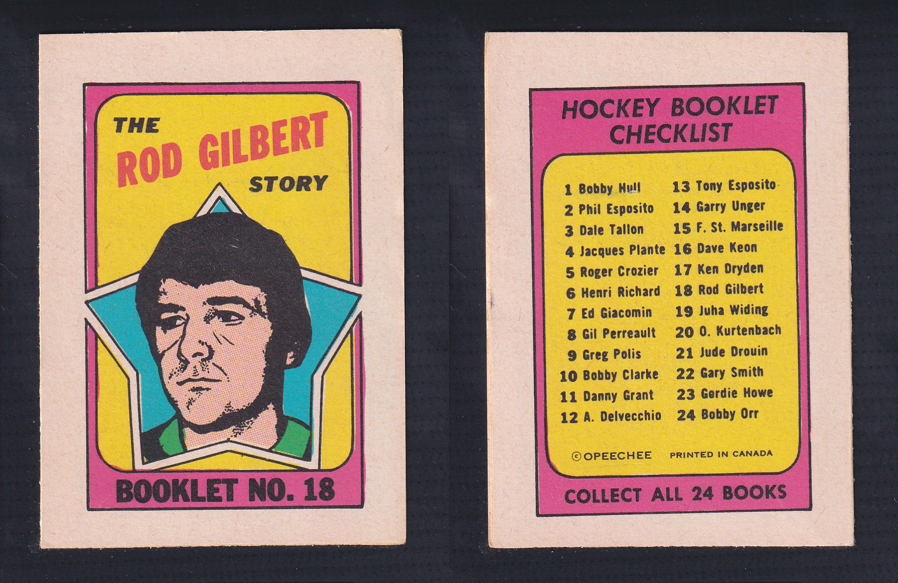 1971-72 O-PEE-CHEE STORY BOOKLET ENGLISH #18 R.GILBERT photo