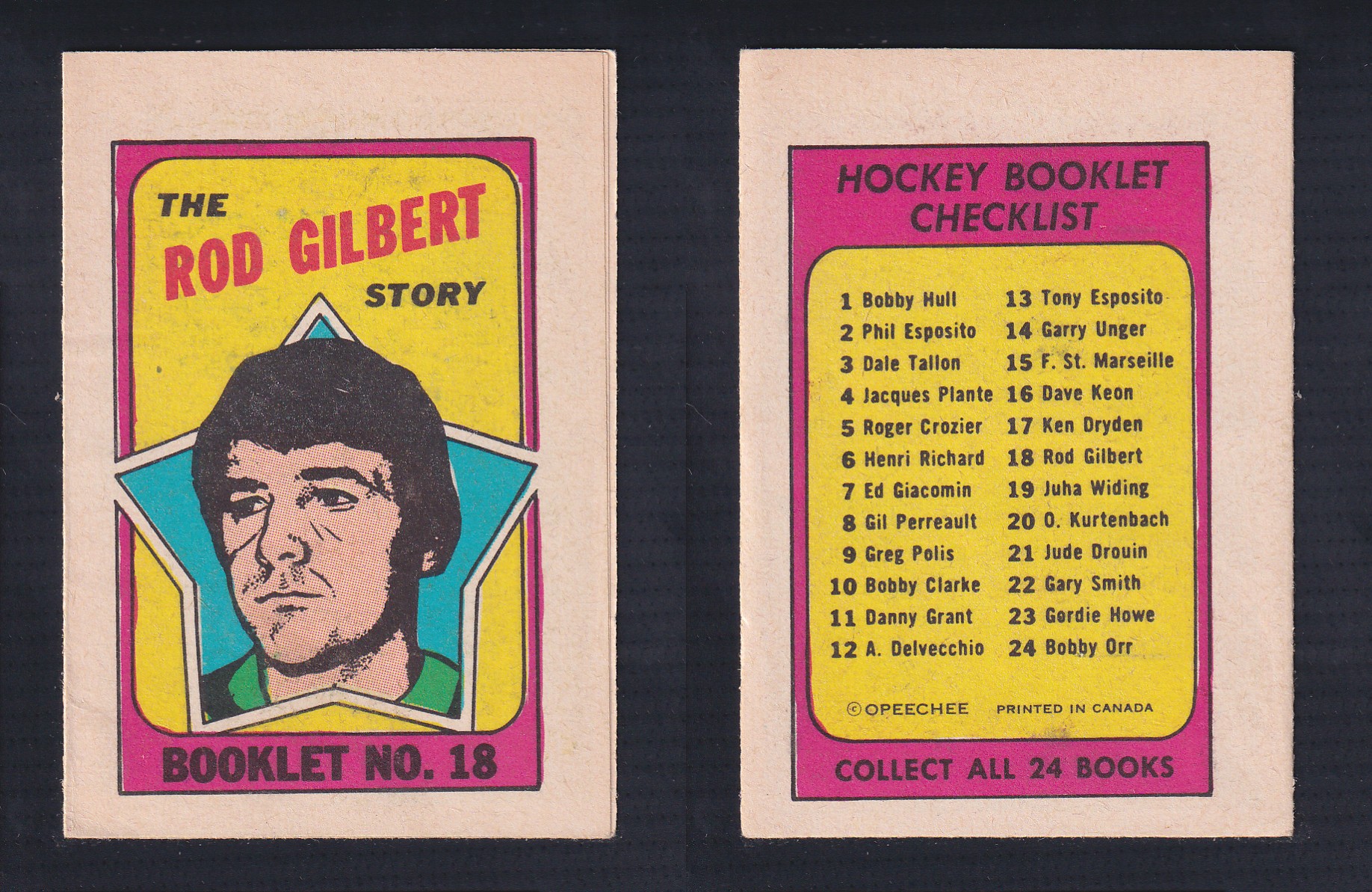 1971-72 O-PEE-CHEE STORY BOOKLET ENGLISH #18 R.GILBERT photo