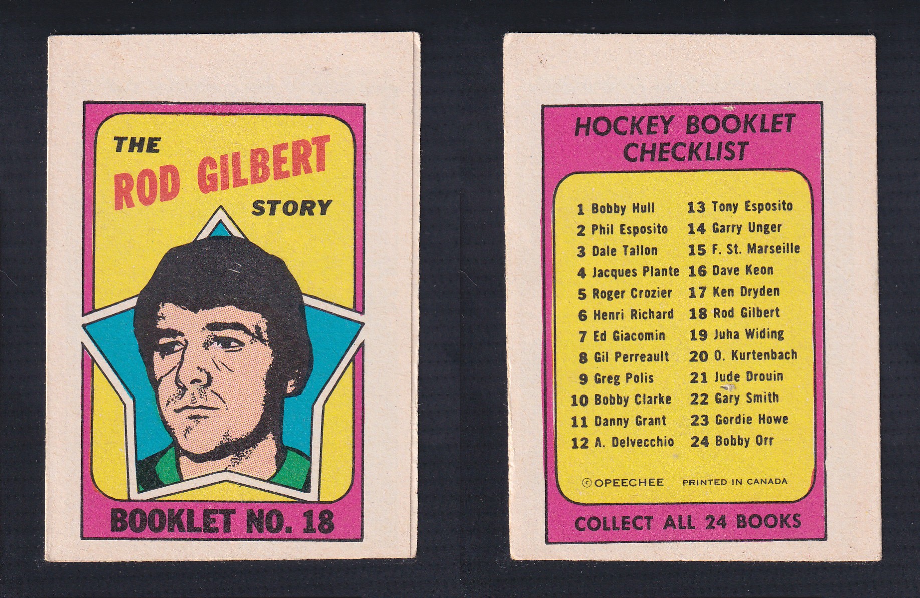 1971-72 O-PEE-CHEE STORY BOOKLET ENGLISH #18 R.GILBERT photo