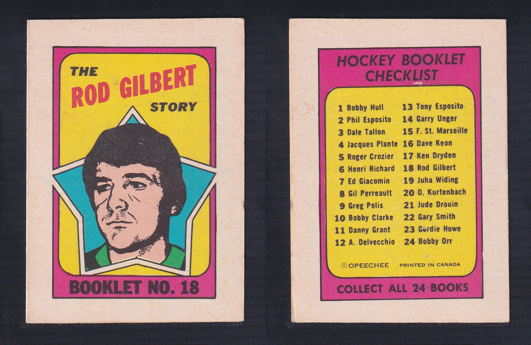 1971-72 O-PEE-CHEE STORY BOOKLET ENGLISH #18 R.GILBERT photo