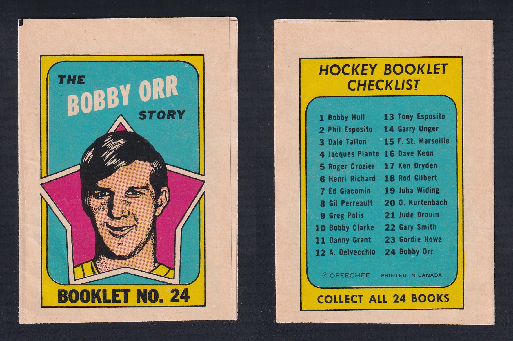 1971-72 O-PEE-CHEE STORY BOOKLET ENGLISH #24 B.ORR photo