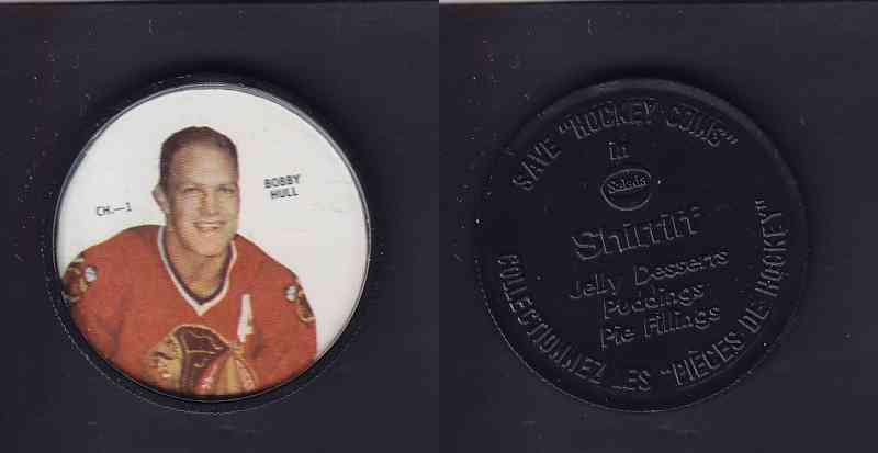 1968-69 SHIRRIFF HOCKEY COIN B. HULL CHI-1 photo