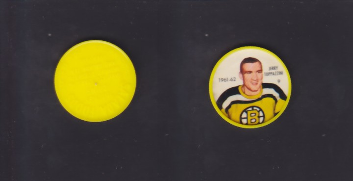 1961-62 SHIRRIFF/SALADA HOCKEY COIN #9 J. TOPPAZZINI photo