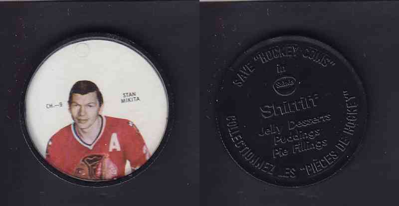 1968-69 SHIRRIFF HOCKEY COIN S. MIKITA CHI-9 photo