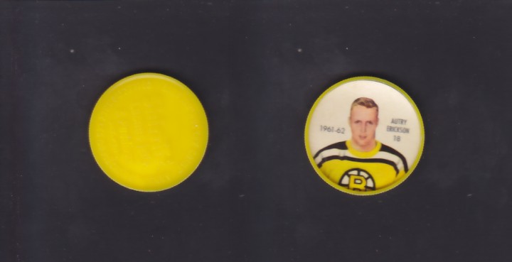 1961-62 SHIRRIFF/SALADA HOCKEY COIN #18 A.ERICKSON photo