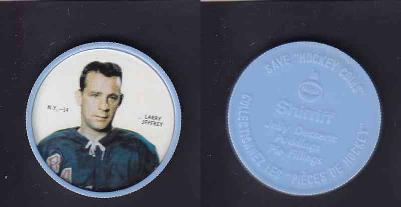 1968-69 SHIRRIFF HOCKEY COIN L. JEFFREY NY-14 *SP* photo