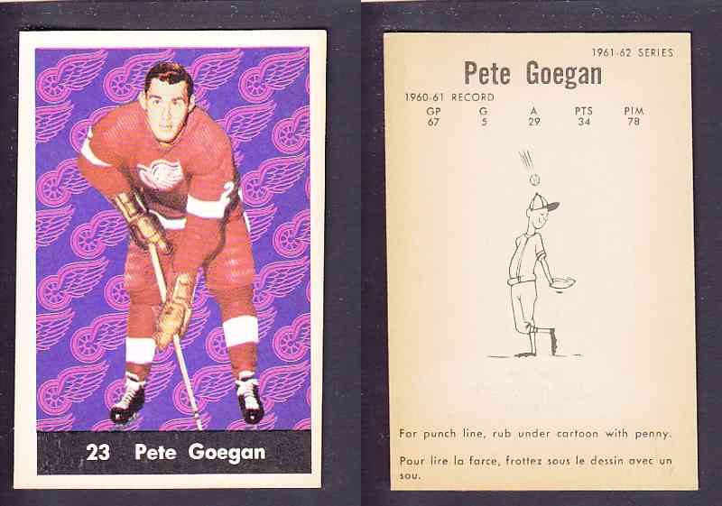 1961-62 PARKHURST HOCKEY CARD #23 PETE GOEGAN photo