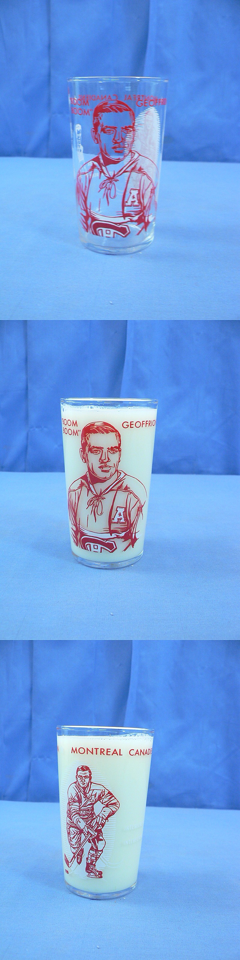 1960-61 YORK PEANUT BUTTER GLASS B.GEOFFRION photo