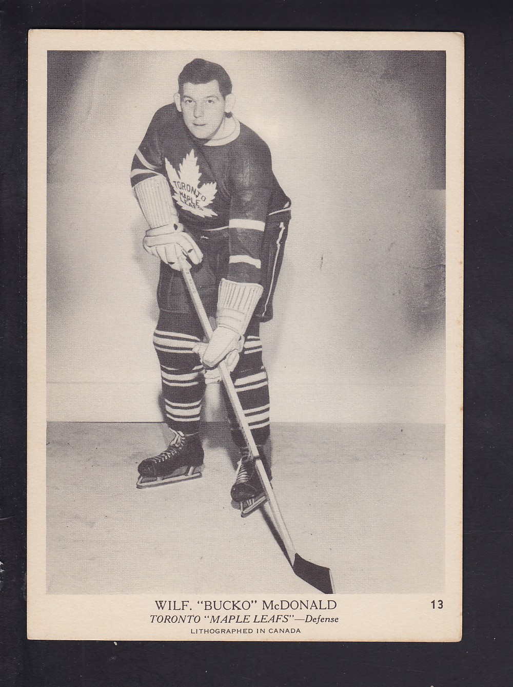 1939-40 O-PEE-CHEE HOCKEY CARD #13 W. MCDONALD photo