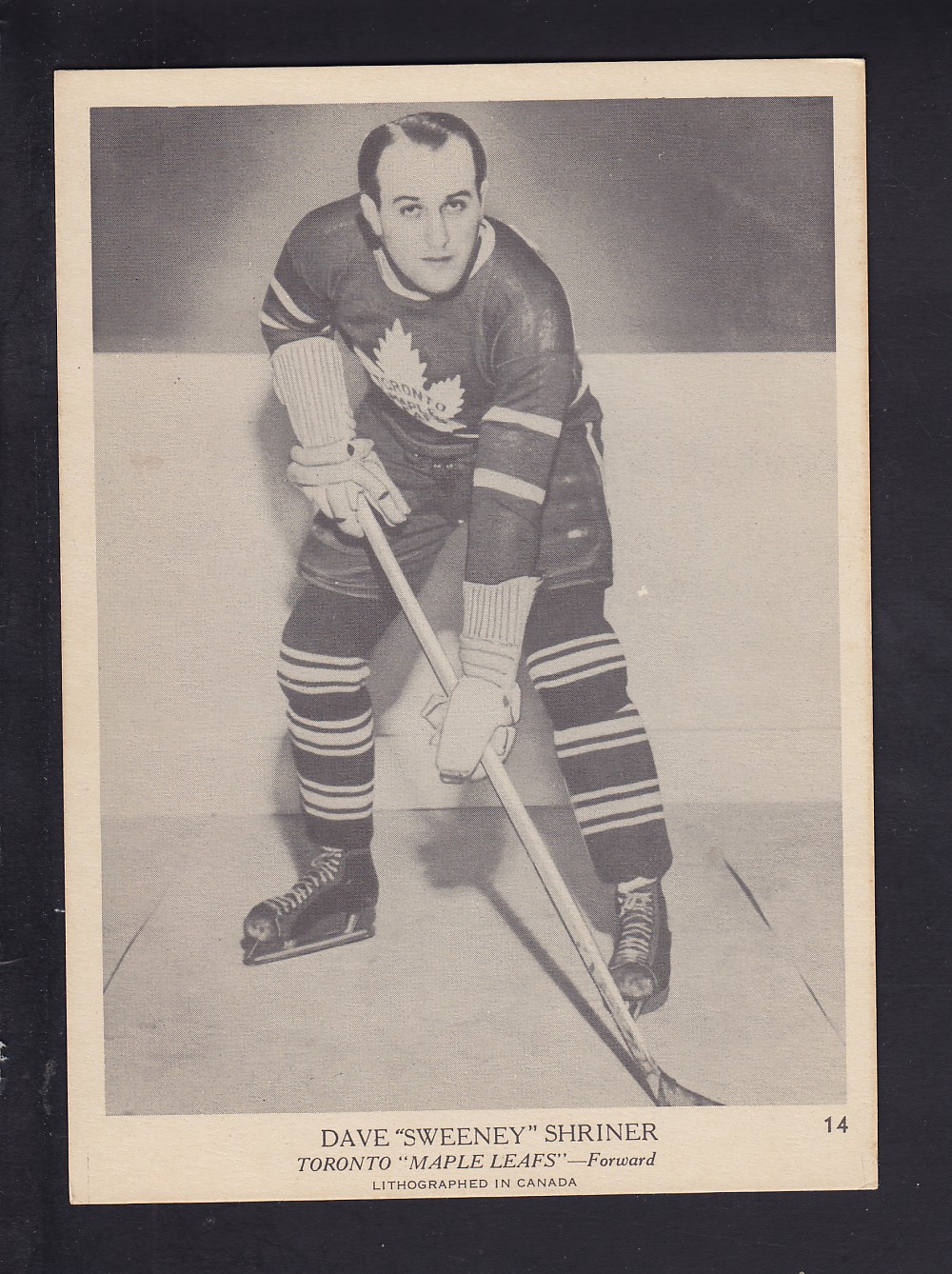 1939-40 O-PEE-CHEE HOCKEY CARD #14 D. SHRINER photo