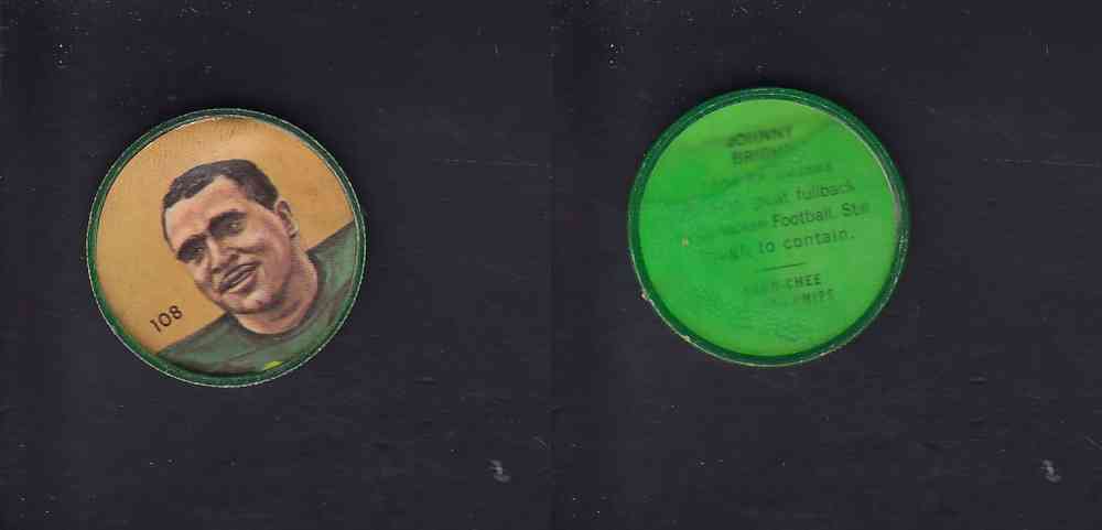 1963 CFL NALLEY'S COIN #108 J. BRIGHT photo