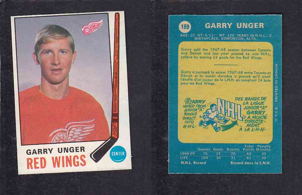 1969-70 O-PEE-CHEE HOCKEY CARD #159 G. UNGER photo