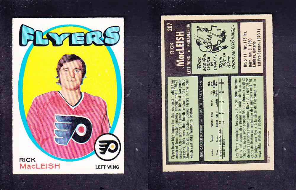 1971-72 O-PEE-CHEE HOCKEY CARD #207 R. MACLEISH photo