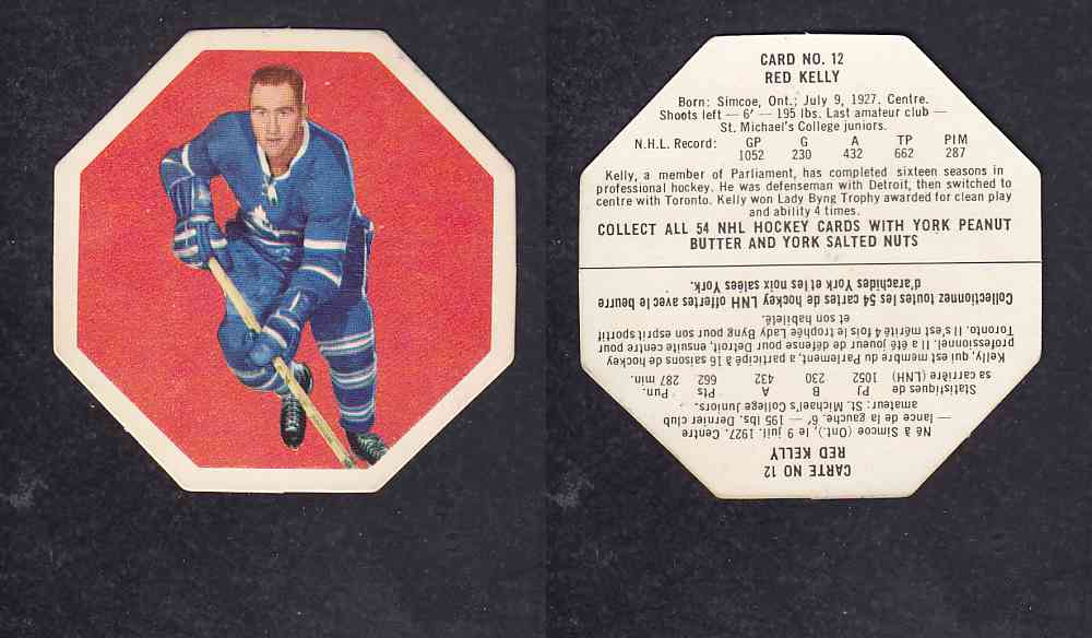 1963-64 YORK HOCKEY CARD #12 R.KELLY photo