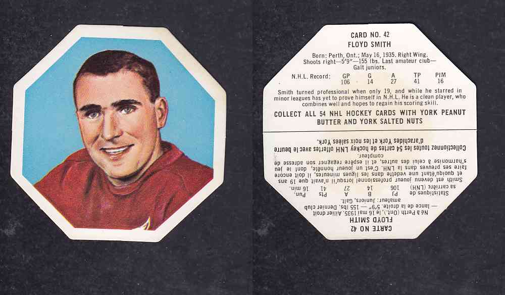 1963-64 YORK HOCKEY CARD #42 F.SMITH photo