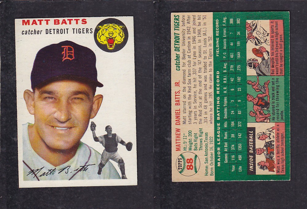 1952 TOPPS BASEBALL CARD #88 M. BATTS photo