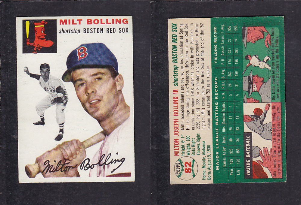 1952 TOPPS BASEBALL CARD #82 M. BOLLING photo