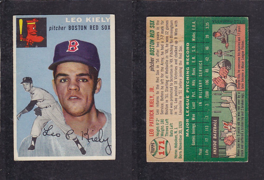 1952 TOPPS BASEBALL CARD #171 L. KIELY photo