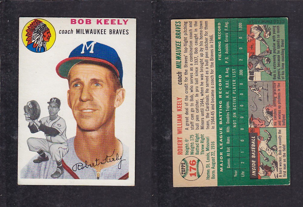 1952 TOPPS BASEBALL CARD #176 R. KEELY photo