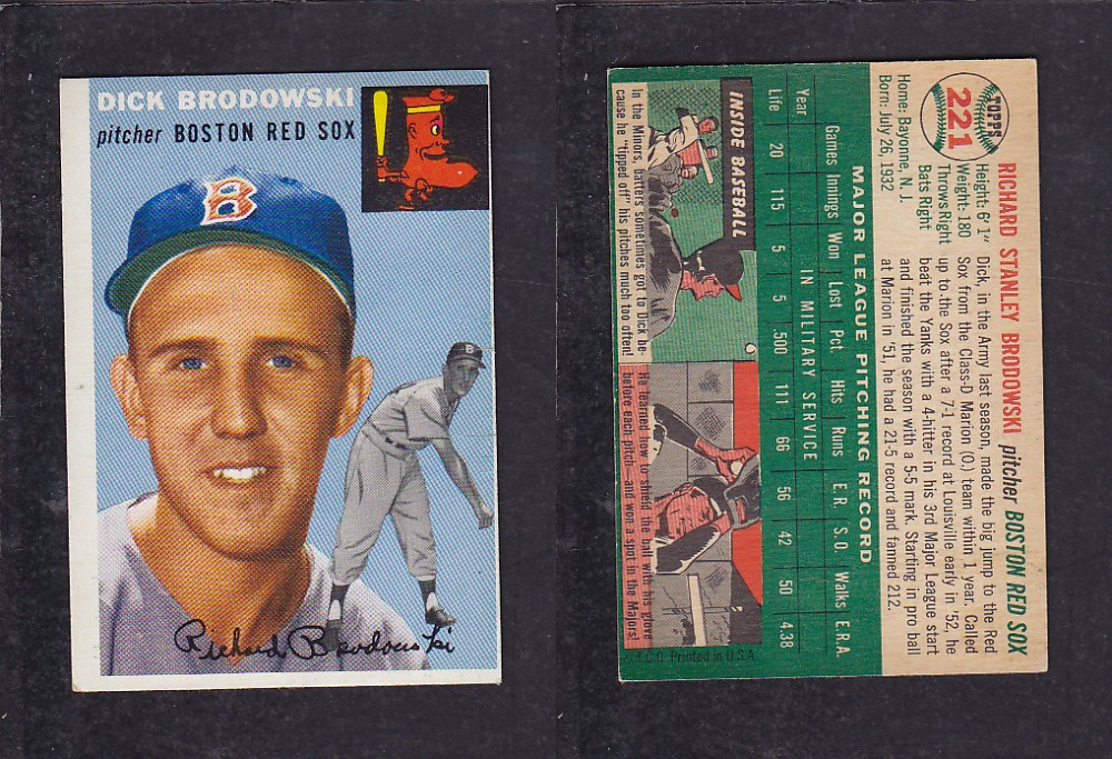 1952 TOPPS BASEBALL CARD #221 R. BRODOWSKI photo