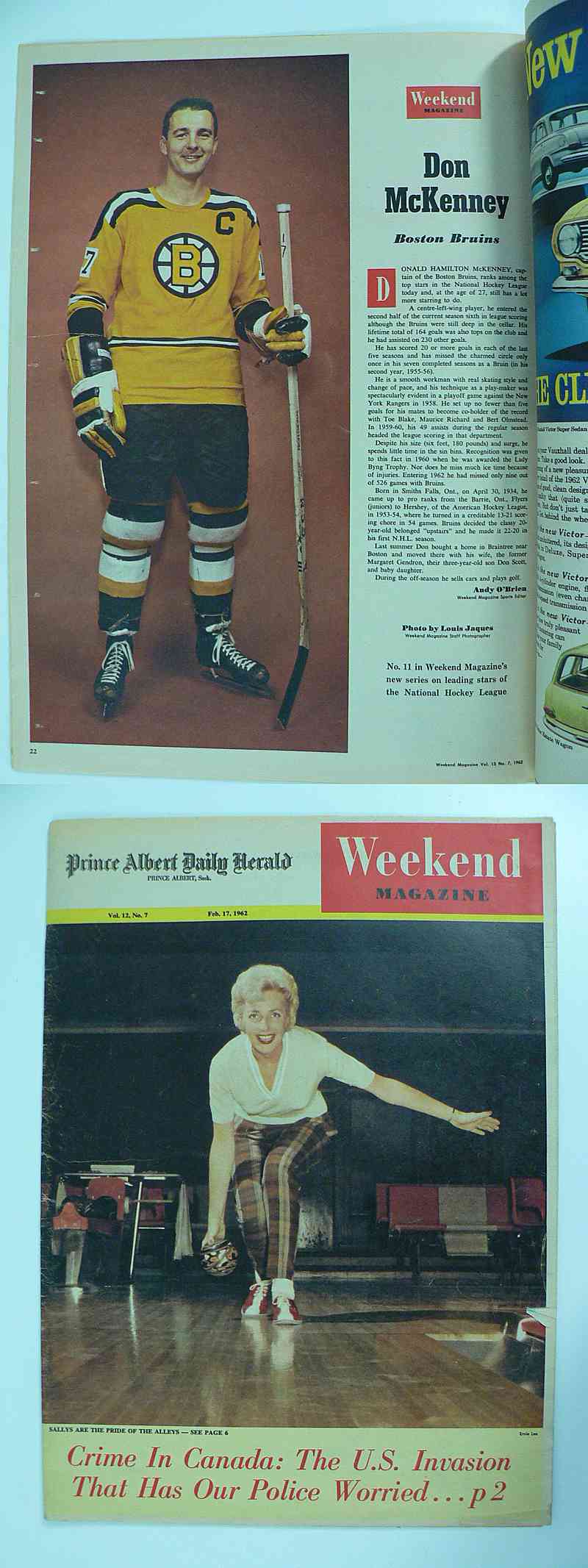 1962 WEEKEND FULL MAGAZINE D.MCKENNEY PHOTO photo