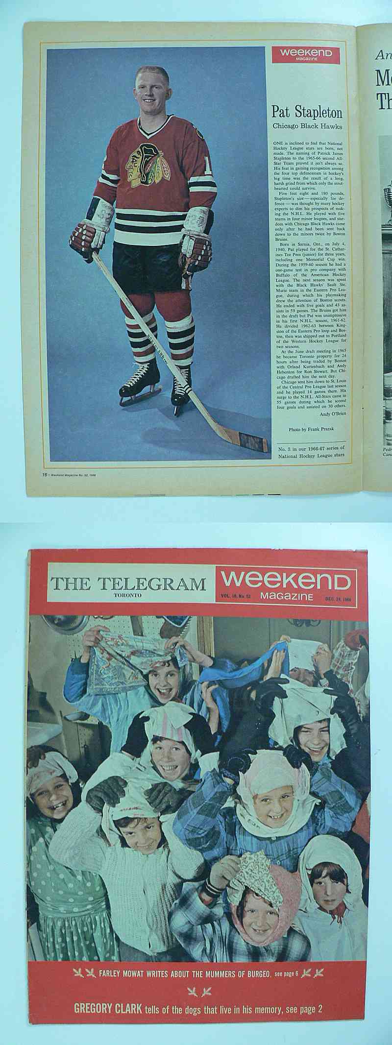 1966 WEEKEND FULL MAGAZINE P.STAPLETON PHOTO photo