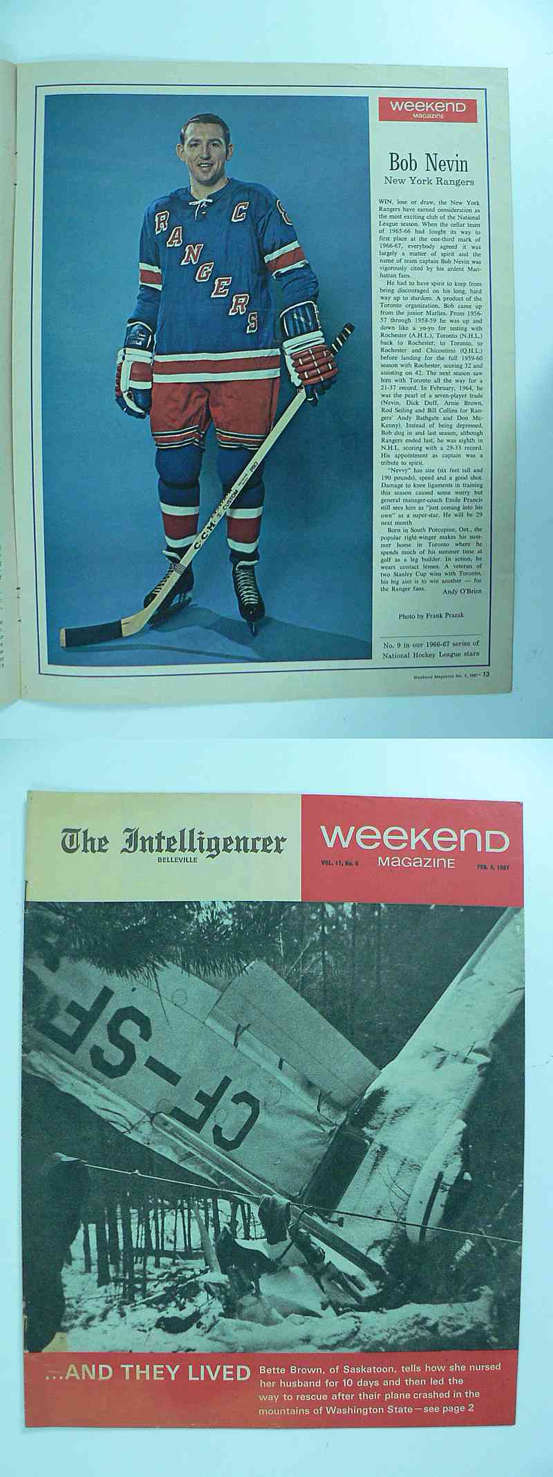 1967 WEEKEND FULL MAGAZINE B.NEVIN PHOTO photo