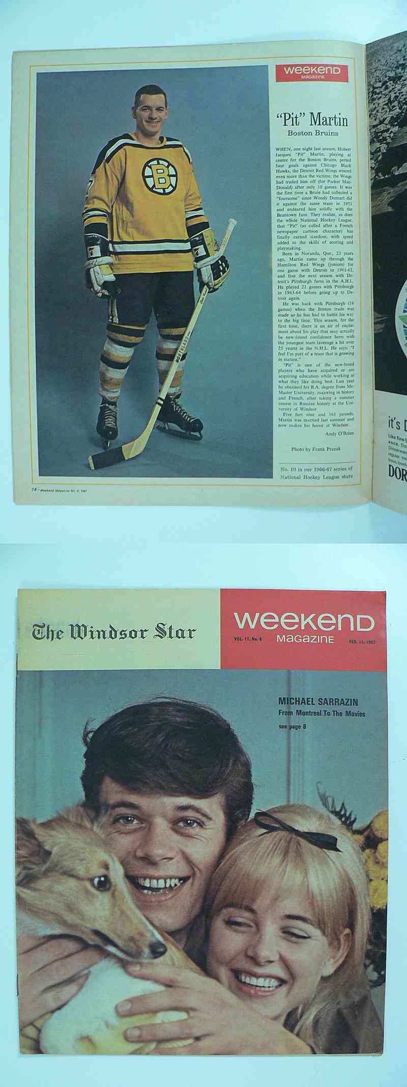 1967 WEEKEND FULL MAGAZINE P.MARTIN PHOTO photo