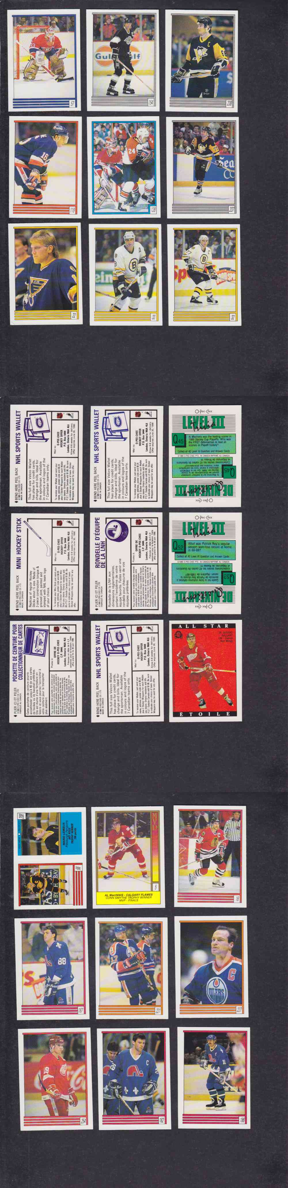 CS90712601 :: 1989-90 O-PEE-CHEE HOCKEY STICKERS FULL SET152-152 ...