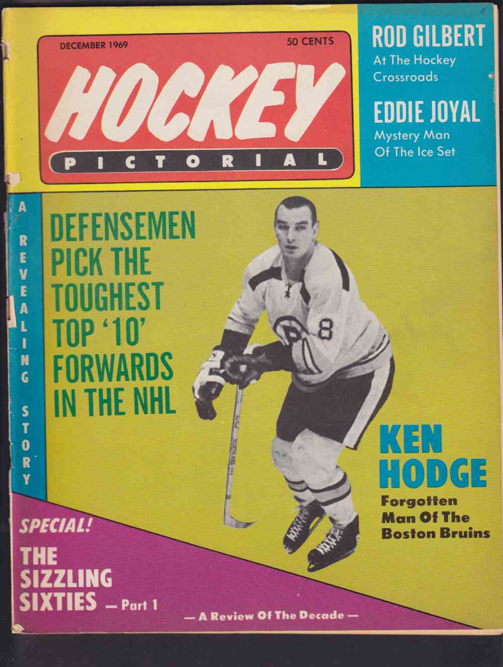 1969 HOCKEY PICTORIAL FULL MAGAZINE K. HODGE ON COVER photo