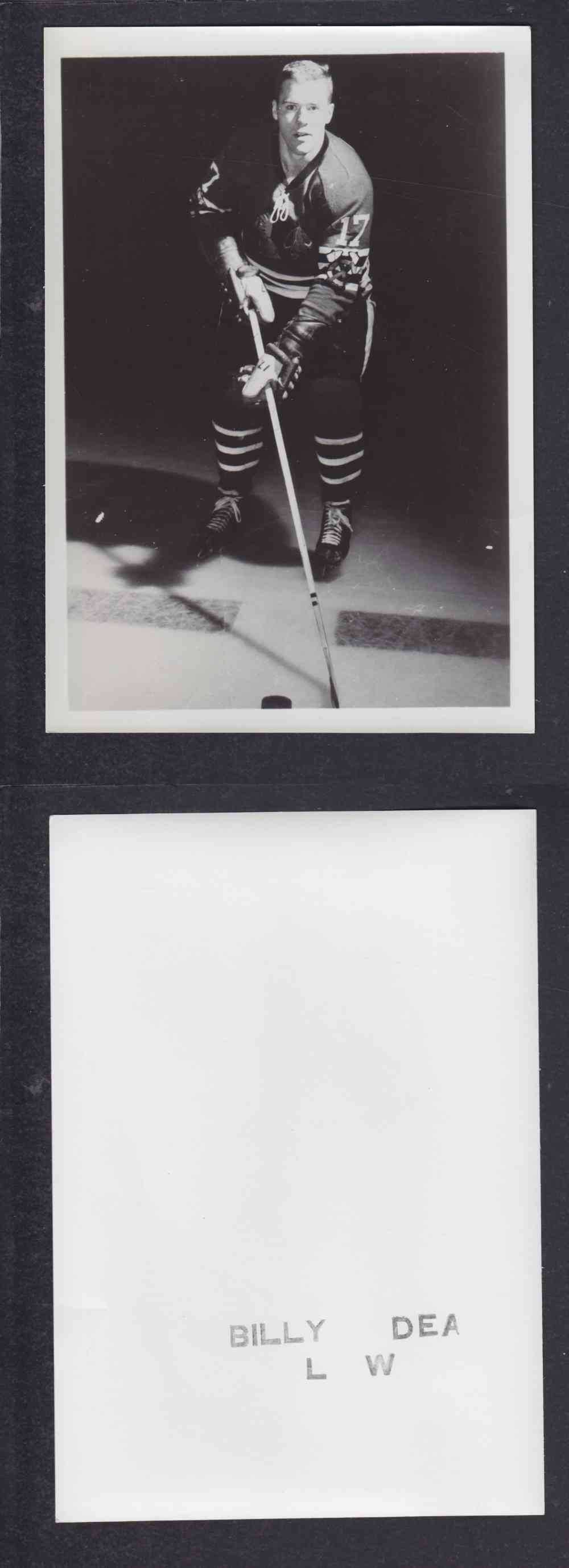 1950'S CHICAGO BLACKHAWKS PHOTO B. DEA photo