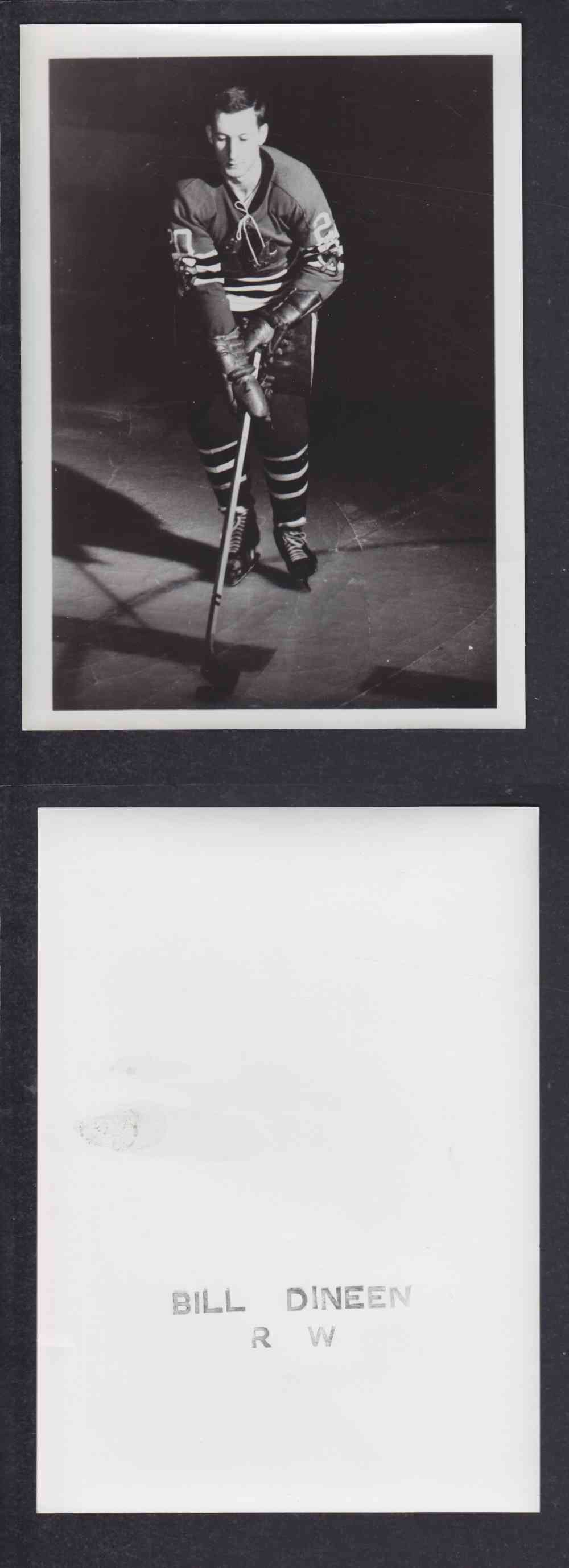 1950'S CHICAGO BLACKHAWKS PHOTO B. DINEEN photo