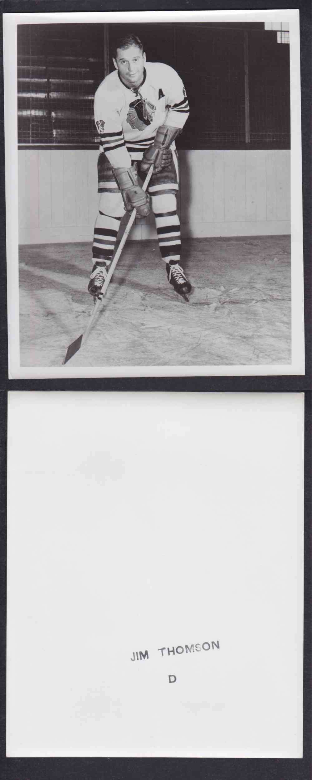 1950'S CHICAGO BLACKHAWKS PHOTO J. THOMSON photo