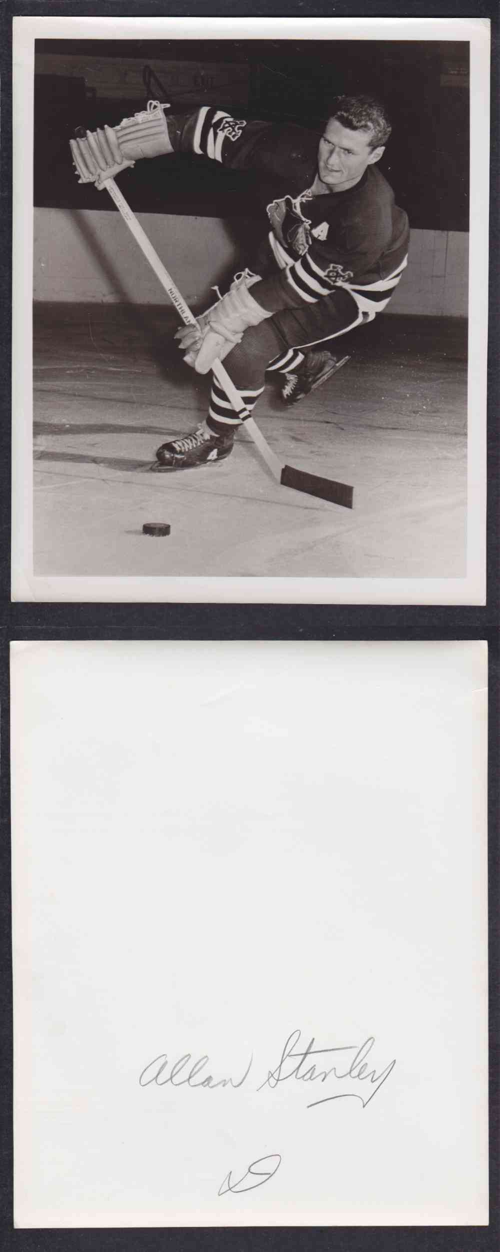 1950'S CHICAGO BLACKHAWKS PHOTO A. STANLEY photo