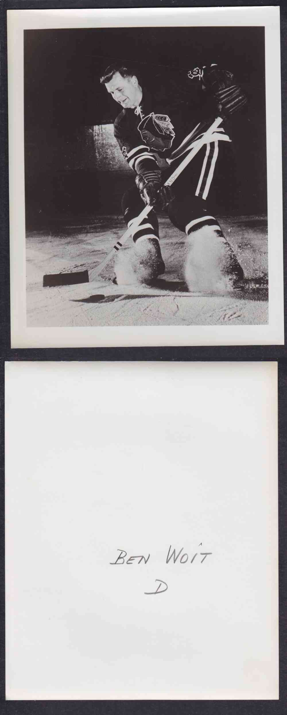 1950'S CHICAGO BLACKHAWKS PHOTO B. WOIT photo